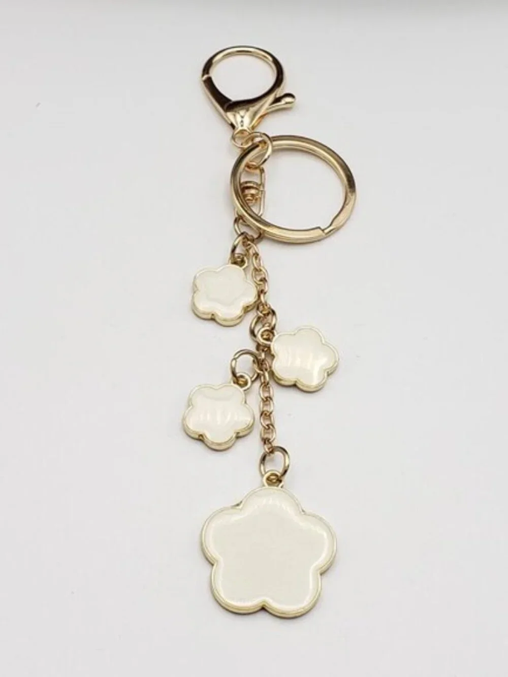Louis Vuitton Gold Padlock 🔒 Key Set Authentic LV w/ Unbranded Flower Keychain